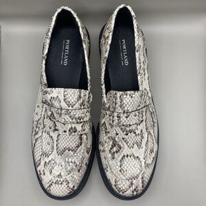Portland Boot Company Studded Loafers Snake Slip On Foam Insole Women's Size 11
